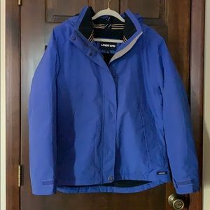 Lands’ End Squall Parka Large Blue